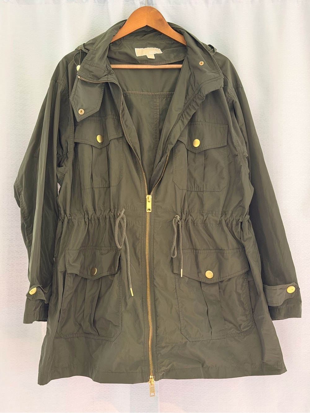Micheal Kors Women’s Hooded Rain Jacket